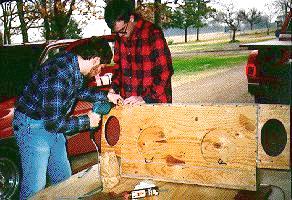 Brad's box under construction