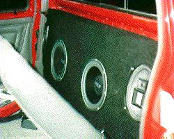 Brad's box installed behind seat