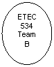 Oval: ETEC
534
Team
B
